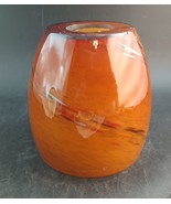 5” Amber Lamp Shade With 1 5/8 Center Opening, White Cased, Mint   Selli... - €23,81 EUR