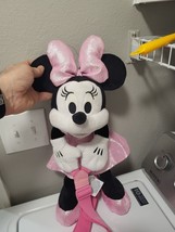 Disney Mickey Minnie Pink 18&quot; inches Plush Backpack For Kids BRAND NEW - $18.59
