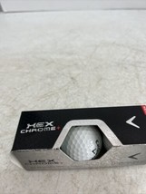 Callaway Hex Chrome+ Plus Premium Golf Balls Pack of 3 Tour Performance White - £10.12 GBP