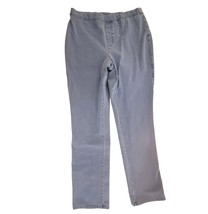 Isaac Mizrahi Live! Womens Pull-on Knit-Denim Stretch Jeans 10 Blue High... - $16.10