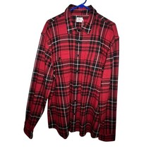 Faherty Legend Sweater Shirt Mens XXL Homeward Bound Plaid Red Long Slee... - $85.34
