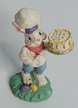 Cottontail Lane Bunny Rabbit Baker Carrot Cake Easter Collectable Figure Midwest - £18.06 GBP