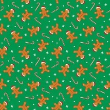Carolina Creative Bandanna (Gingerbread Men Candy Cane) 22x 22 Christmas Holiday - £6.00 GBP
