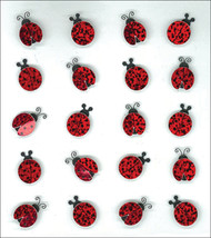 Jolee&#39;s Cabochon Dimensional Repeat Stickers Ladybugs - £16.01 GBP