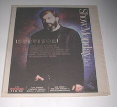 Steve Earle Show Newspaper Supplement Vintage 2000 Cover Concert Story  - $19.99
