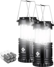 Etekcity Camping Lantern Battery Powered Led For Power Outages,, 2 Pack. - £33.95 GBP