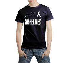 The Beatles Abbey Road T-Shirt, White on Black - Small - £12.01 GBP