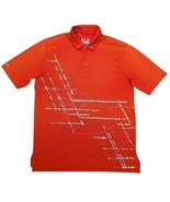 Under Armour HeatGear Men’s Golf Polo Shirt Medium Orange Performance At... - $19.75