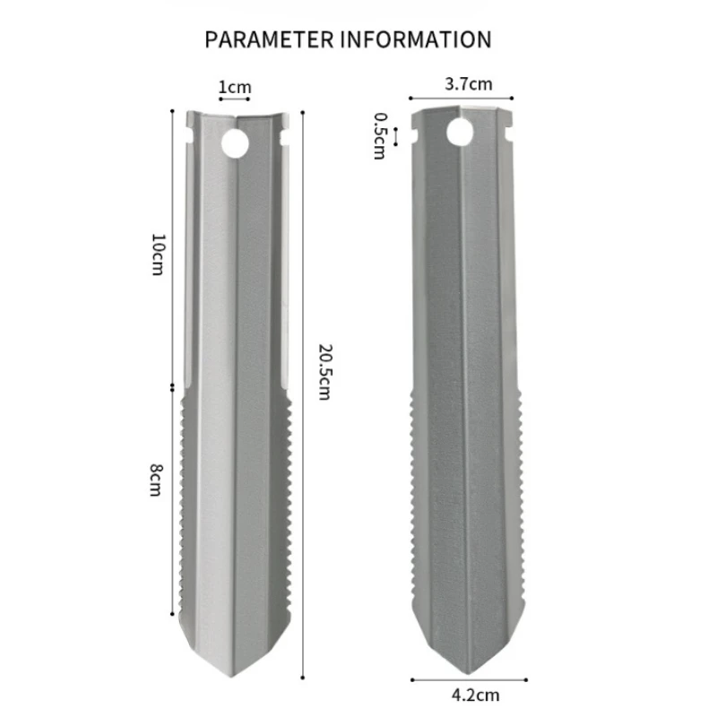 Titanium Camping Shovels Outdoor Compact Poop Shovel Trowel Ultralight