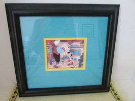 Walt Disney Ltd Ed Postage Stamp Print Pinocchio Jiminy & Geppetto Framed Coa - $24.70