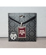 Texas A&amp;M University Aggies Pendant Necklace NCAA Jewelry 18&quot; Black Leat... - $19.80