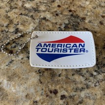 American Tourister Leather Luggage Tag 3“ X 2.5“ Bag Suitcase - £5.32 GBP