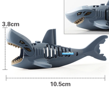 Grey Blue Zombie Shark Pirates of the Caribbean Lego Compatible Minifigure Brick - £3.59 GBP