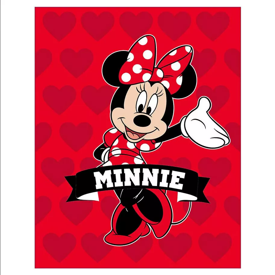 Minnie Mouse &quot;Hello&quot; Twin/Full Raschel Blanket - $30.00