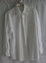 VAN HEUSEN WHITE LONG SLEEVE DRESSS SHIRT SIZE 17.5 #8819 - $7.65