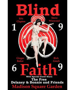 Blind Faith Madison Square Garden 1969 STICKER  Big Size &amp; Unframed - $9.50