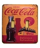 Coca Cola Double Toggle Metal Light Switch Cover soda - $9.25