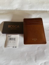  Bosca Old Leather Front Pocket Wallet, Color Amber - $64.00