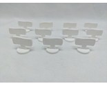 Lot Of (11) White Diplomacy Scroll Board Game Tokens - $13.36