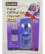 Scotch Pop-Up Gift Wrap Tape Dispenser Refillable 2003 UNUSED OPEN BOX - $279.86 MXN