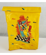 VTG McDonald&#39;s Vinyl Plastic Happy Meal Lunch Bag 1988 Yellow Ronald Reu... - $12.60
