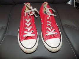 Converse All Star Low Top Chuck Taylor Ox Shoes Red Canvas Unisex Size 8... - $35.77