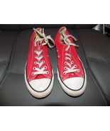 Converse All Star Low Top Chuck Taylor Ox Shoes Red Canvas Unisex Size 8... - $43.61