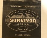 Survivor Africa Reality Show Vintage Tv Guide Print Ad TPA23 - $5.93