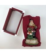 Home For The Holidays Visions Of Santa Wind Up Musical Figurine 1913 - $29.70