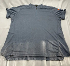Apparel Collection Womens Shirt Blue 1/4 Zip Short Sleeve Mcdonalds Unif... - £10.11 GBP