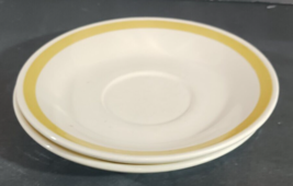 2 DAMSEL CAVALIER GOLD SAUCERS Vintage Royal China MCM 6&quot; - £6.84 GBP