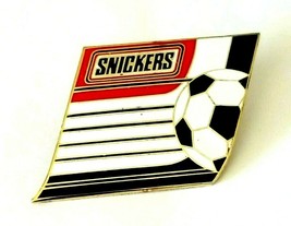 1998 Mars Snickers Chocolate Bar Soccer Ball Enamel Lapel Pin Sports Adv... - $11.99