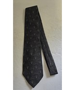 Vintage Fendi Dark Gray with Pattern Silk Necktie Neck Tie Made in Italy - $350.81 MXN