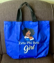 Zeta Phi Beta Large Sassy Lady Tote Bag - £19.64 GBP