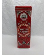 **EMPTY TIN** Amarettini Di Saronno Biscotti Cookie Tin 3 1/2&quot; X 3 1/2&quot; ... - $24.44 CAD