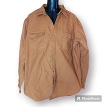 Gander Mountain Guide Series Chamois Flannel Shirt Orange Longsleeve Sz XLT - £15.78 GBP