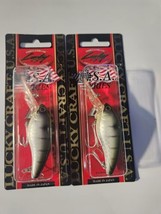 (LOT OF 2)-LUCKY CRAFT CB-250 CRANKBAIT LURES 1/2 OZ &amp; 2 1/2&quot; IN SNATCHE... - £17.06 GBP