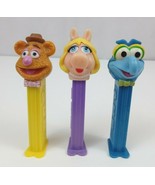 Vintage Lot of 3 Muppets Pez Dispensers Gonzo, Fozzy, &amp; Miss Piggy In Pe... - $14.87 CAD