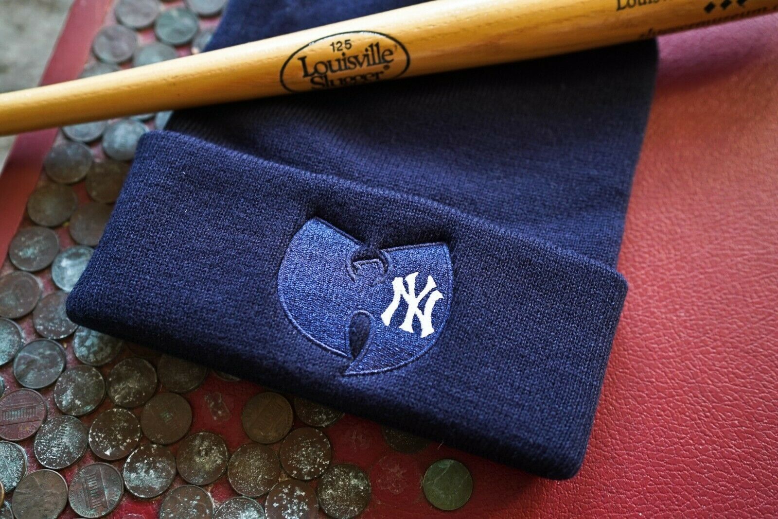 New York Yankees, Wu Tang, 90s, Embroidered Beanie - $29.00