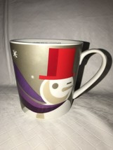 Starbucks 2011 Snowman "When We're Together” Mug 16 fl oz Purple Silver Cup EUC - $16.99