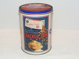 Vintage 1990 Cracker Jack World&#39;s Famous Confection 8 X 6 Tin Guc - £23.97 GBP
