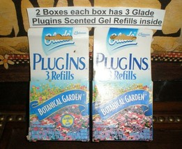 Glade Plugins Gel Refills BOTANICAL GARDEN 2 Boxes 3 Gels in each Spring Scent - £17.50 GBP