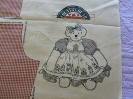 Daisy Kingdom Country Bear Clothes for Hon E.Bear Fabric Panel Birdhouse... - $8.90