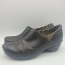 Patagonia Womens Leather Performance Clog Shoe Bootie Deep Espresso Brown Sz 8.5 - £15.45 GBP