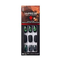 KISS imPRESS Limited Edition Halloween Press-On Nails, Glow-In-The-Dark,... - £9.24 GBP