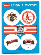 1989 Fleer Baseball Sticker Pirates / Cardinals / Padres / Giants PIRATE... - $1.25