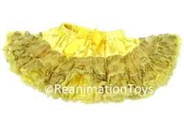 Disney Parks Walt Disney World Beauty &amp; the Beast Belle Ruffle Tutu Skirt Size S - £27.90 GBP