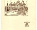 Chateau Laurier Menu Canadian National Ottawa Canada 1953 - £31.55 GBP