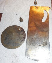 Antique Free Vibrating Shuttle Plain Face Plate &amp; Inspectin Cover w/ Screws - $22.50