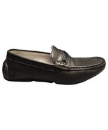 Calvin Klein Loafer Shoes Mens Size 8.5 Black Leather Comfort Moc Toe Sl... - $37.04